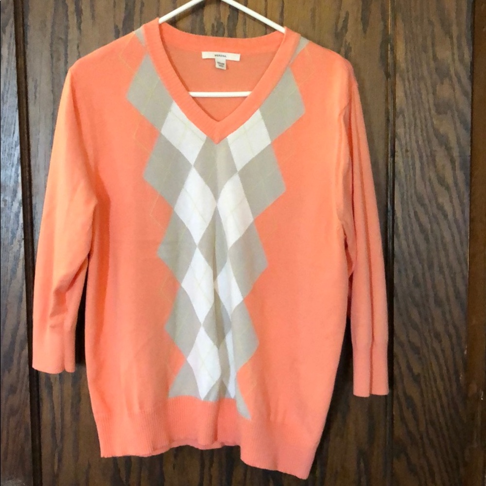Women’s argyle sweater